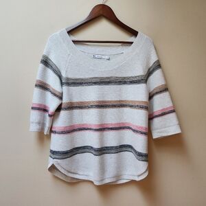 Reitmans Stripe Knit Sweater M